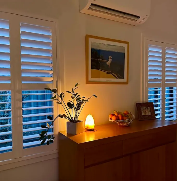 Plantation shutters detail Newcastle home