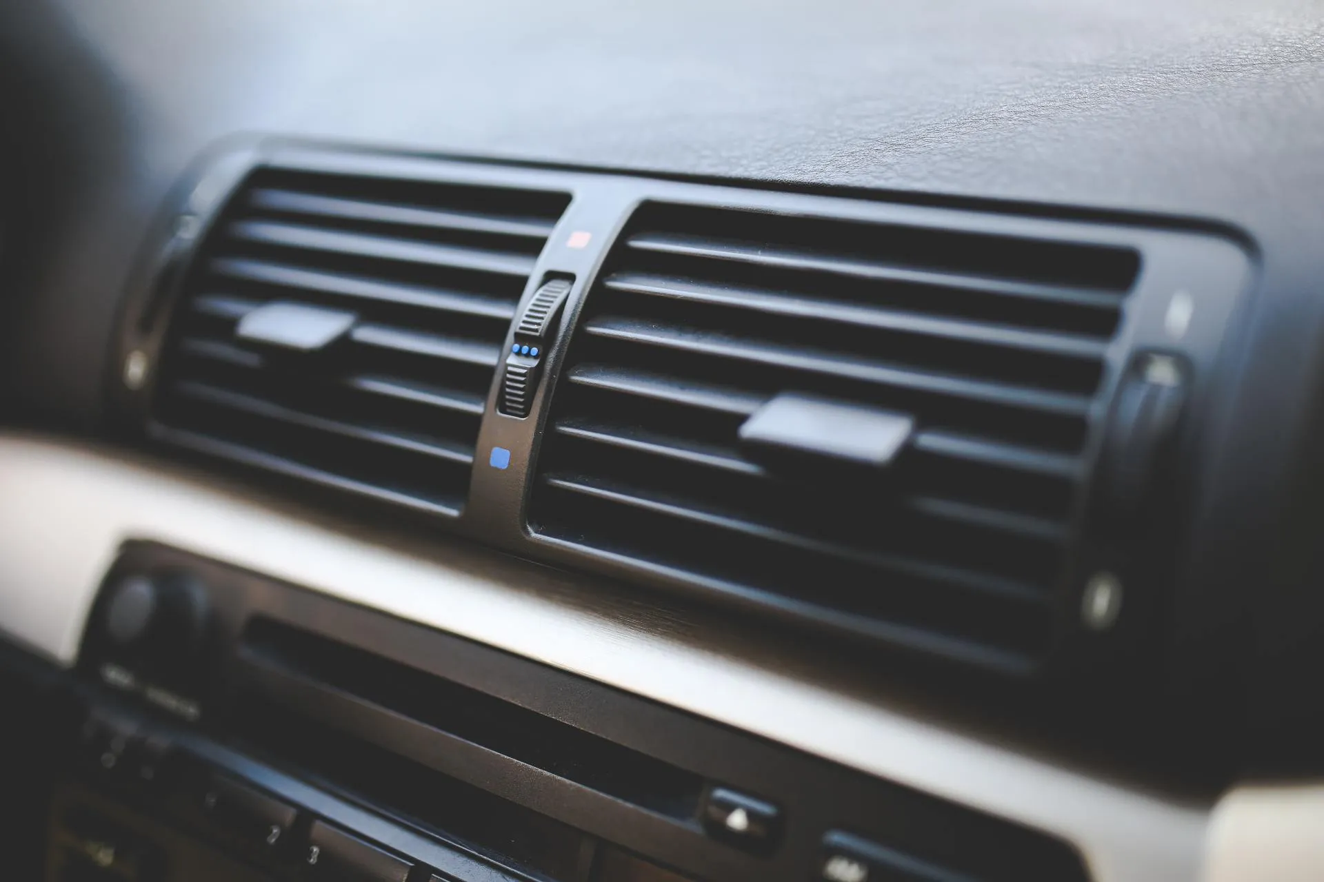 Car dashboard air conditioning vents — auto A/C repair Malaga