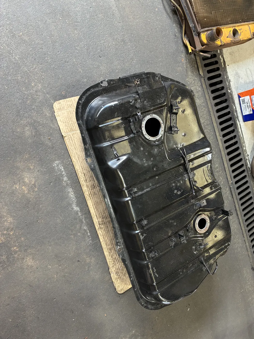 Fuel tank repaired and recoated at the Radiators Perth workshop