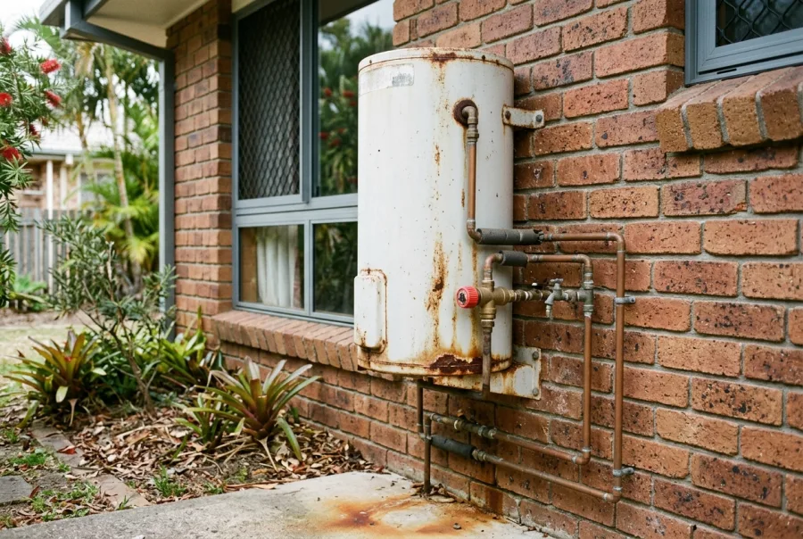 Older storage hot water unit due for changeover